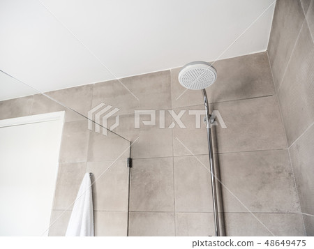 Shower interior with nobody 48649475