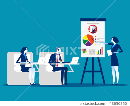 Meeting. Business team planning and working. 48650260