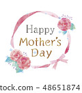 Illustration of flower frame 48651874