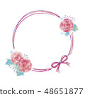 Illustration of flower frame 48651877