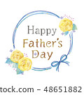 Illustration of flower frame 48651882