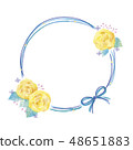 Illustration of flower frame 48651883