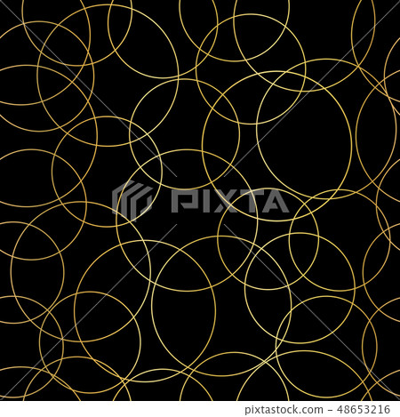 Abstract gold foil circles seamless vector... - Stock Illustration ...