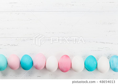 Colorful easter eggs backdrop Colorful easter eggs backdrop 48654013