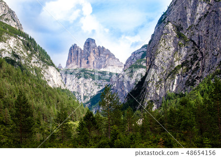 The three peaks of Lavaredo, Italy 48654156