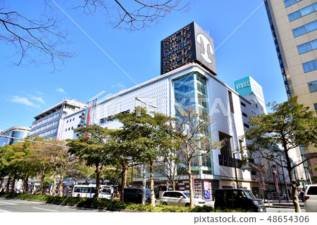 Fukuoka city Chuo-ku Tenjin landscape Tenjin Core Bibre Watanabe dori 48654306
