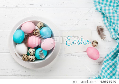 Easter greeting card Easter greeting card 48654519