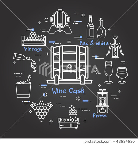 Black banner winemaking - Wine Cask 48654650