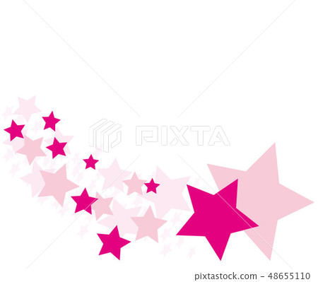 Pink star's frame material - Stock Illustration [48655110] - PIXTA