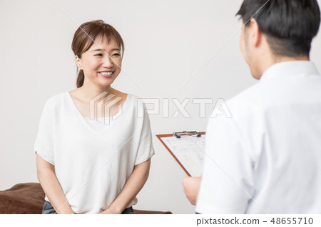 A woman undergoing counseling A woman undergoing counseling 48655710