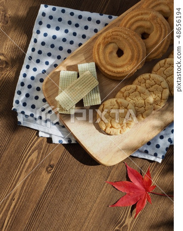 Butter cookies and coffee Butter cookies and coffee 48656194