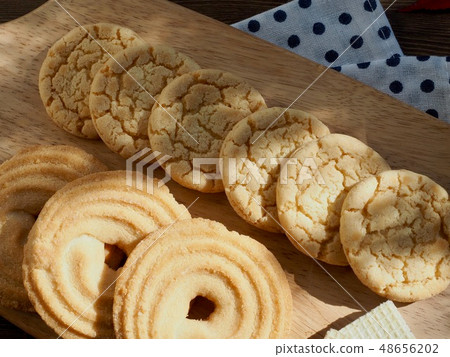 Butter cookies and coffee Butter cookies and coffee 48656202
