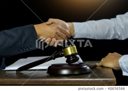 Judge gavel with Justice lawyers having meeting Judge gavel with Justice lawyers having meeting 48656566