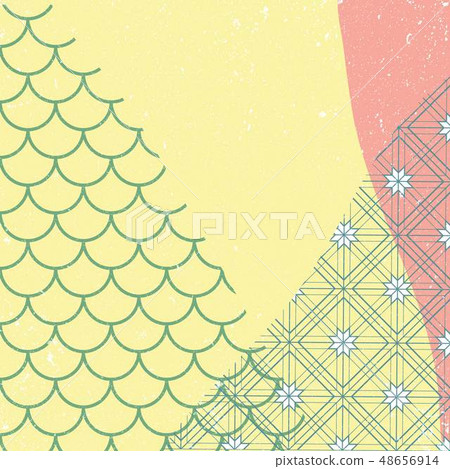 Japanese background with geometric pattern Japanese background with geometric pattern 48656914