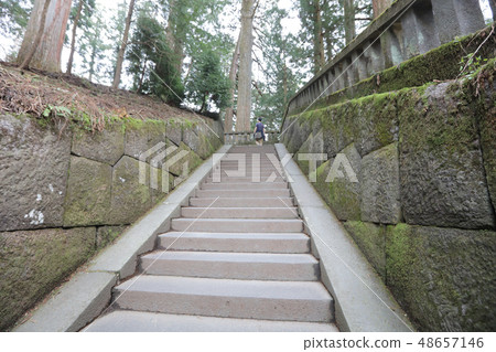 Stone steps to the tomb 48657146