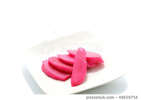 Homemade red scallion ginger natural pink 48659758
