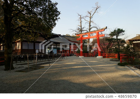 京都，Shimogamo神社，橋，鳥居，花園 48659870