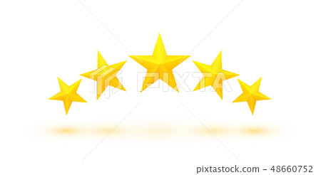 Five golden stars Five golden stars 48660752