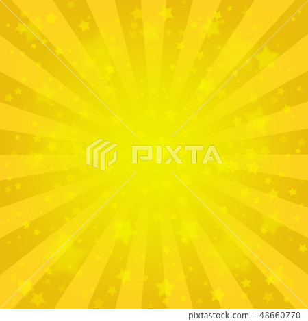 Bright yellow starry background 48660770