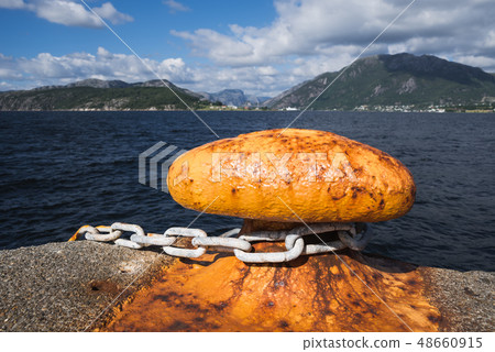 Bitt on the dock in Norway 48660915