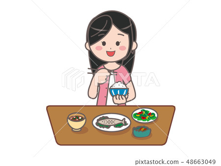 一個女人吃飯 一個女人吃飯 48663049