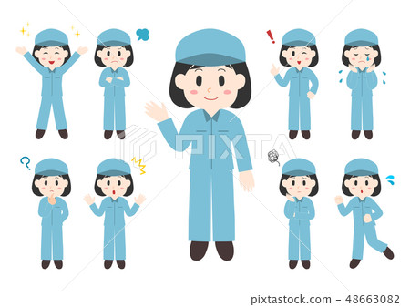 人例證全身變異集：女工交付成員 48663082