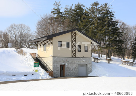 紋別公園的公共廁所·冬季 48663893