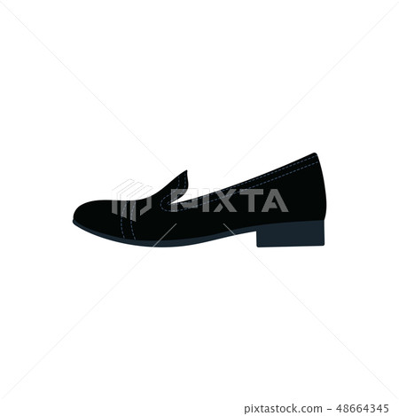 Woman low heel shoe icon Woman low heel shoe icon 48664345