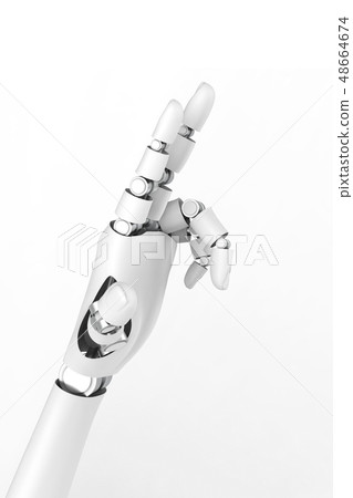 3d rendering robotic hand 3d rendering robotic hand 48664674