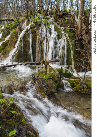 Cascades in Plitvice Lakes National Park Cascades in Plitvice Lakes National Park 48665166