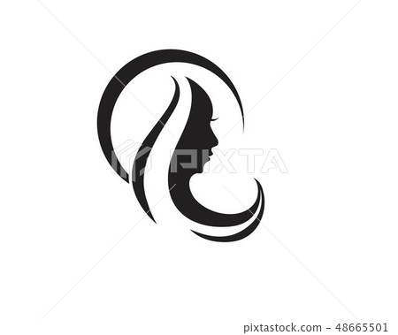 Hair and face salon logo vector templates Hair and face salon logo vector templates 48665501
