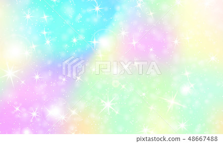 Unicorn rainbow background. Holographic sky Unicorn rainbow background. Holographic sky 48667488