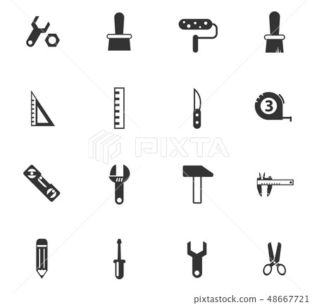 work tools icon set - Stock Illustration [48667721] - PIXTA