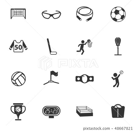 插图素材: sport icon set