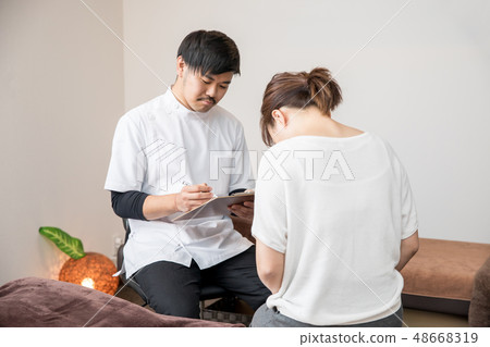 A woman undergoing counseling A woman undergoing counseling 48668319