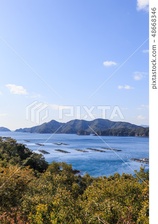 從三重縣Minami Isecho的iso觀景台觀看 從三重縣Minami Isecho的iso觀景台觀看 48668346