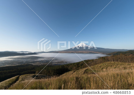 從忍野村看到的富士山 從忍野村看到的富士山 48668853