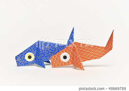 Carp streamer of origami 48669789