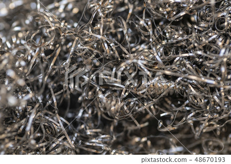 A complex background of steel wool 48670193