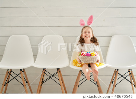 child on Easter day 48670545