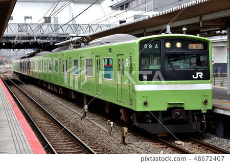 Destination display issued 201 series Osaka Higashi Line 6 cars 48672407