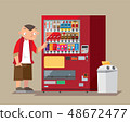 Japan's roadside beverage vending machine 48672477