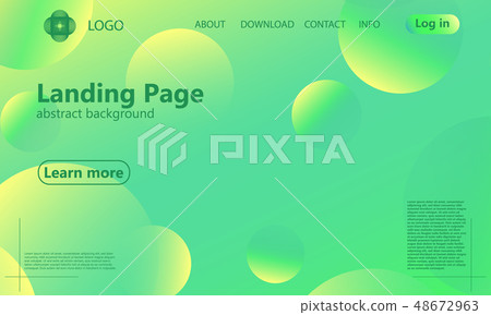 Website landing page. Geometric background. 48672963