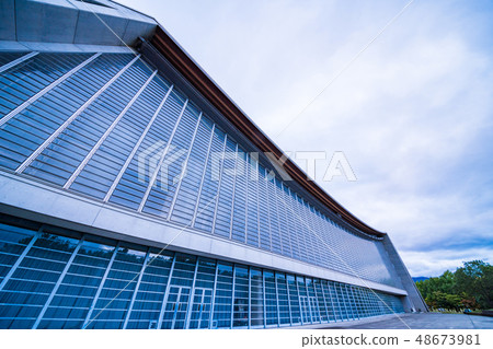 Nagano City Olympic Memorial Arena Em Wave Evening landscape 48673981