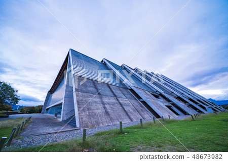 Nagano City Olympic Memorial Arena Em Wave Evening landscape 48673982
