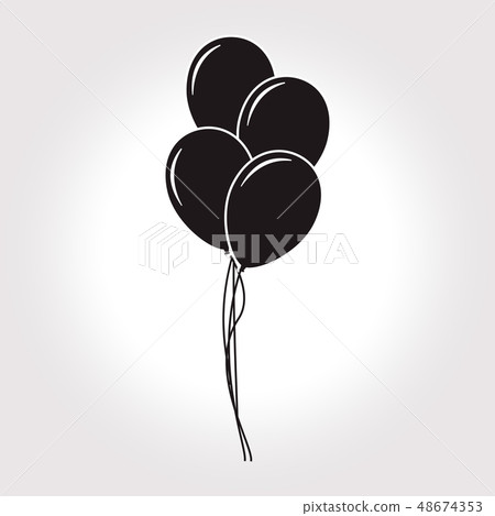 Set of flat design round vector kids black Set of flat design round vector kids black 48674353