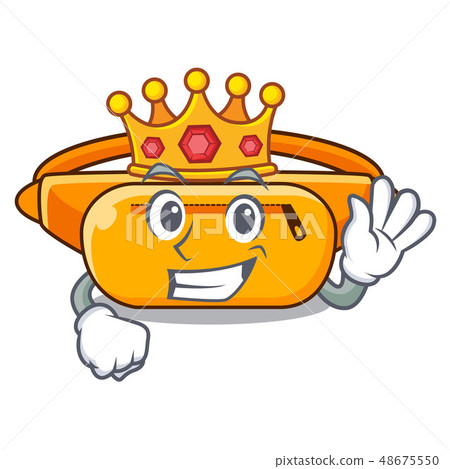 King waist bag isolated in the cartoon 48675550