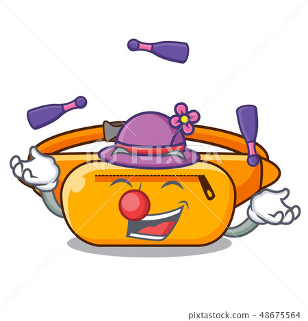 Juggling waist bag isolated in the cartoon 48675564