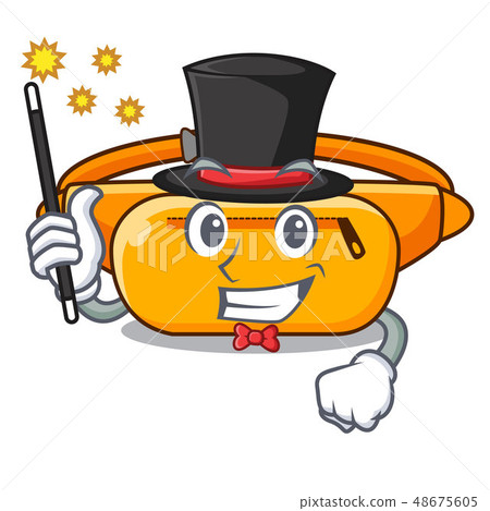 Magician waist bag isolated in the cartoon Magician waist bag isolated in the cartoon 48675605