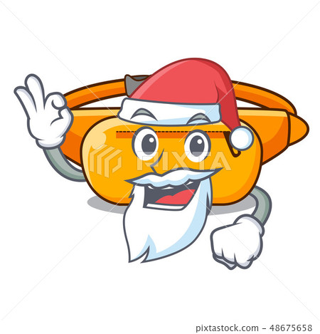 Santa waist bag isolated in the cartoon 48675658